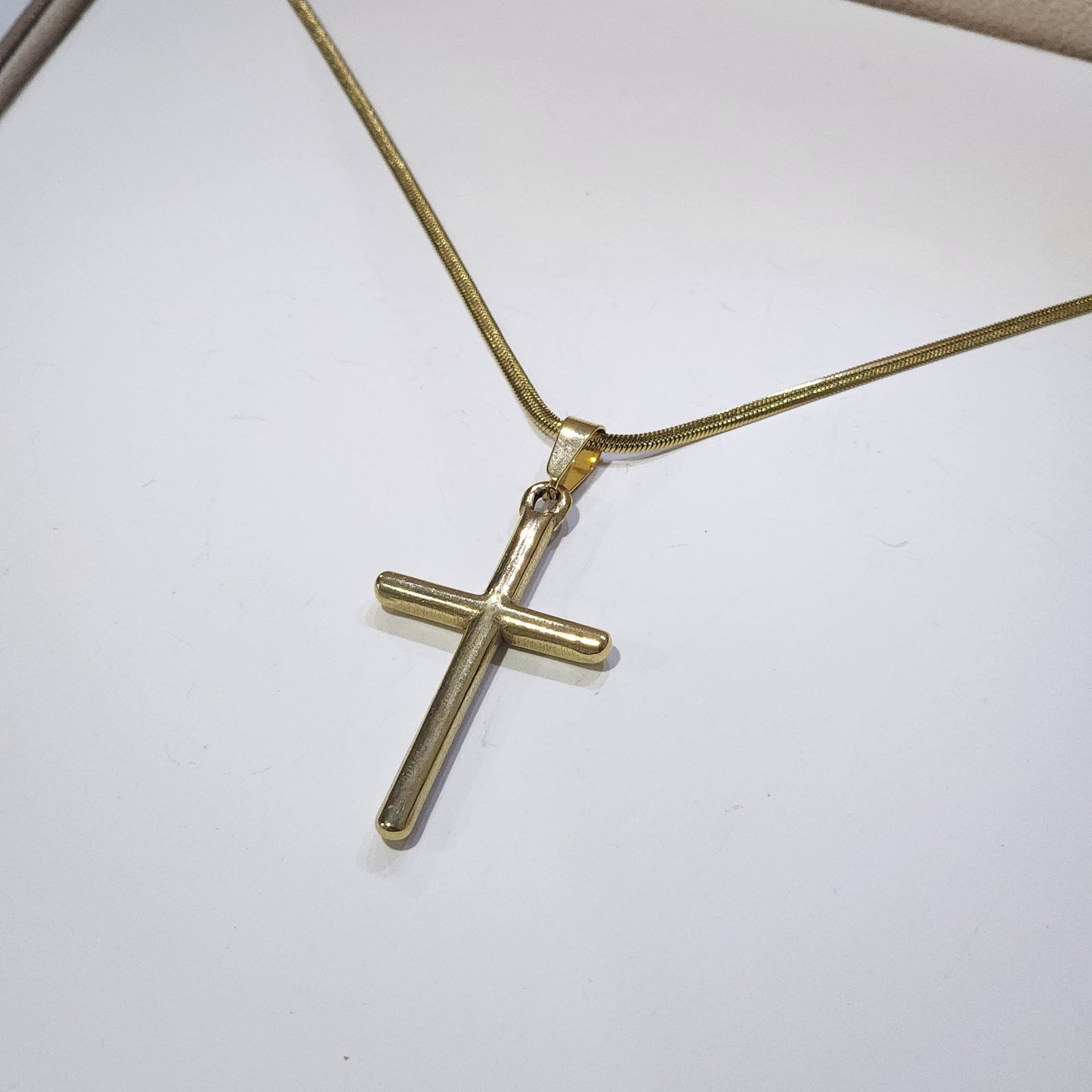 Collar Acero - Cruz