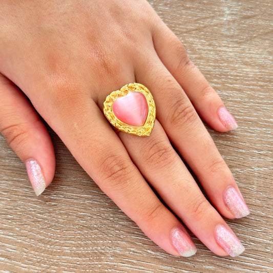 Anillo de Corazon (rosa)